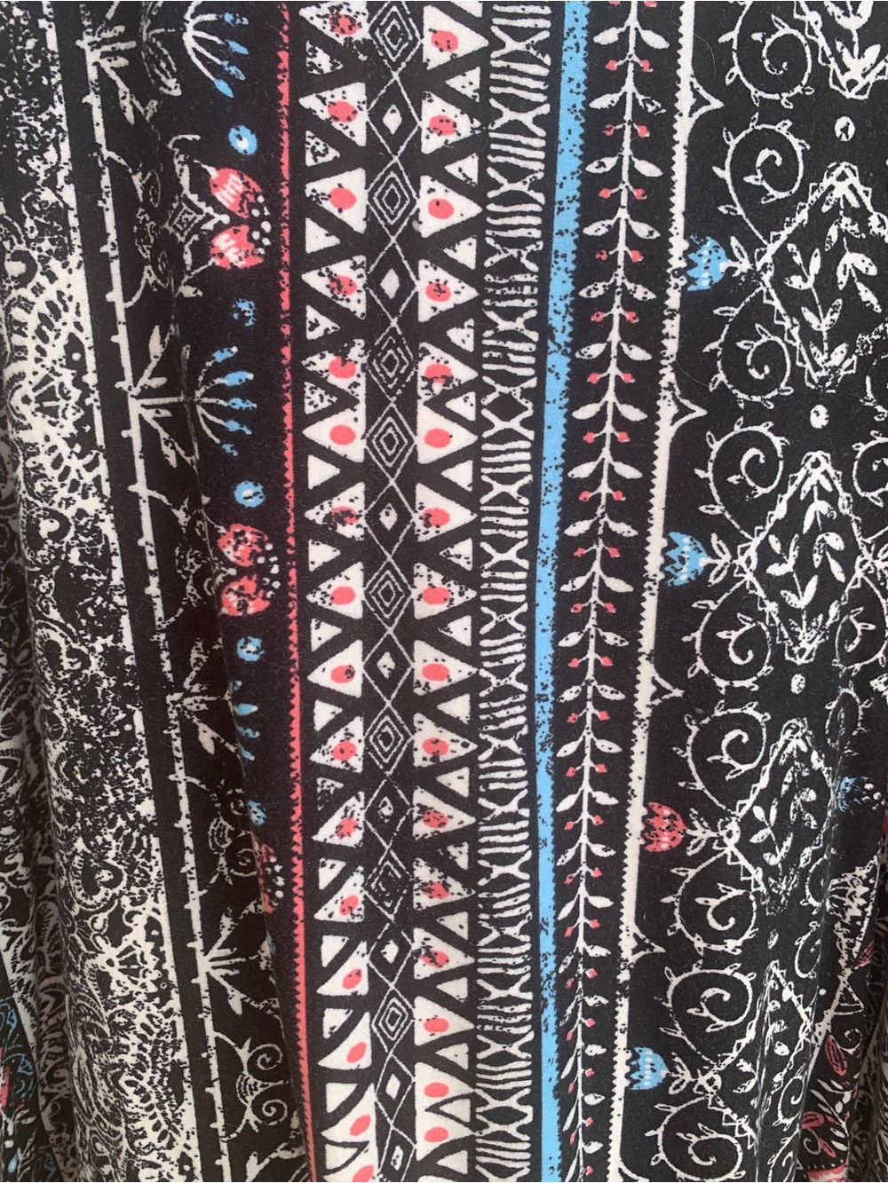 Hot Kiss Black Maxi Skirt with Pink Pattern
